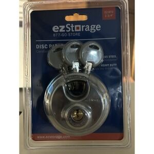 2-3/4" Heavy Duty, Laminated Steel Disc Lock W/3 Keys